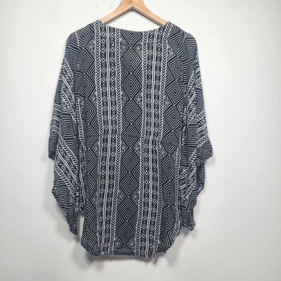 Women's Rip Curl Black Sands Kimono Style Top Size Small - Picture 6 of 6